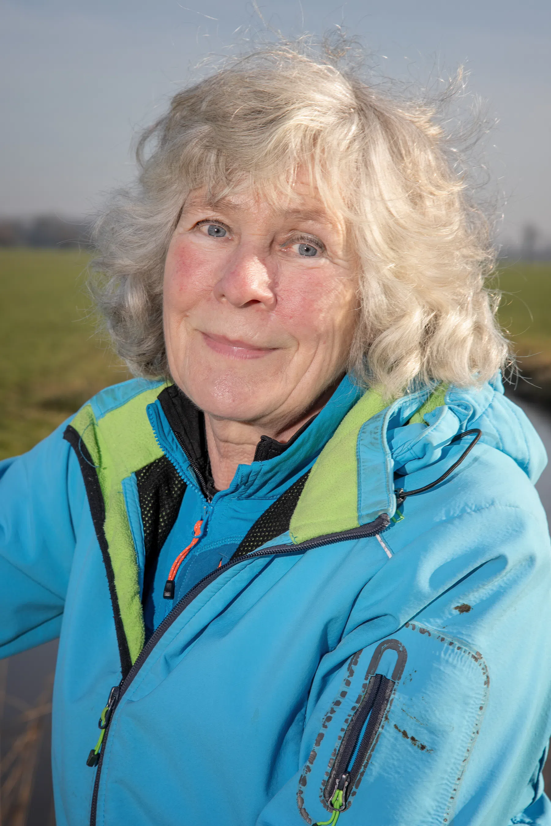 Machteld op haar solo fietstocht